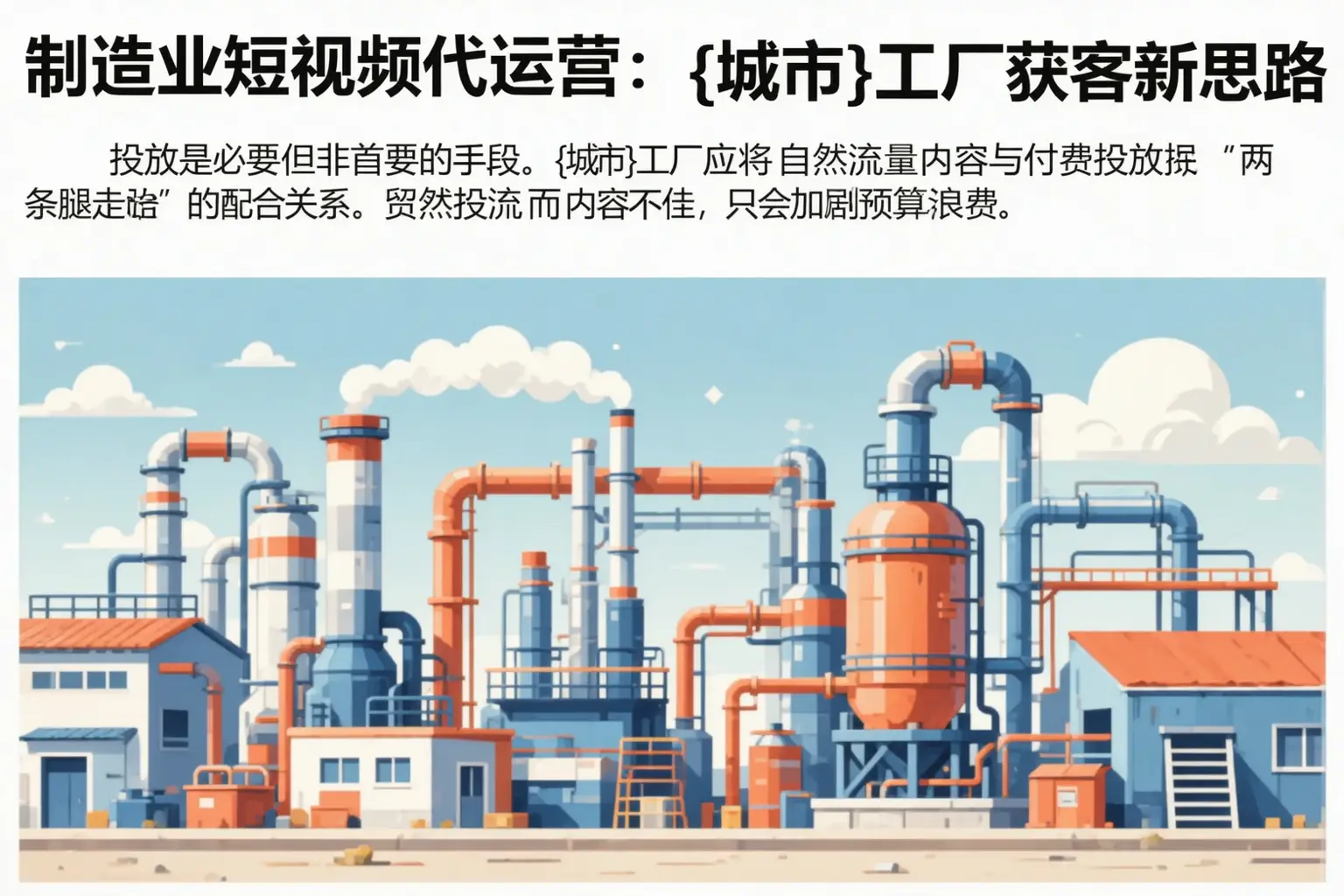 制造业短视频代运营:错那工厂获客新思路